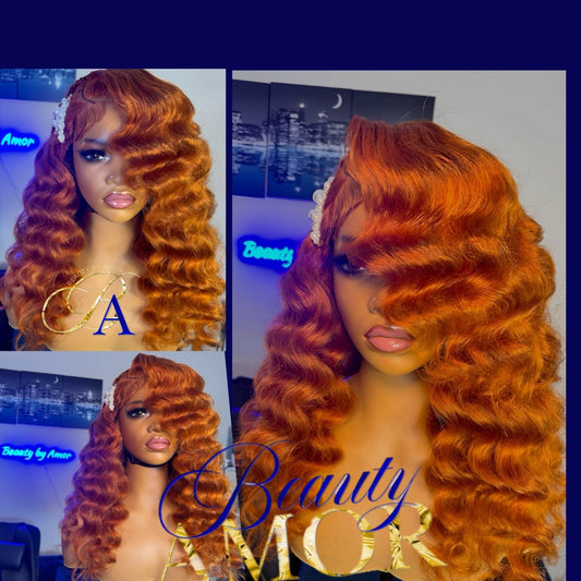 Bella Ginger 5*5 HD lace wig