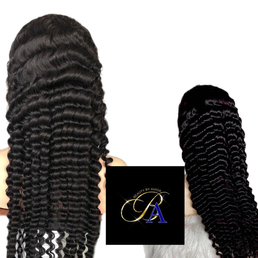 Deep Wave Transparent 5*5 or 13*4 lace wig