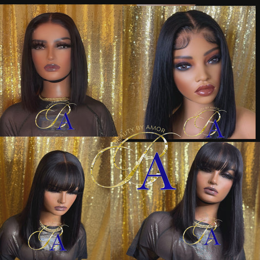 4*4 Transparent Pre cut lace wig