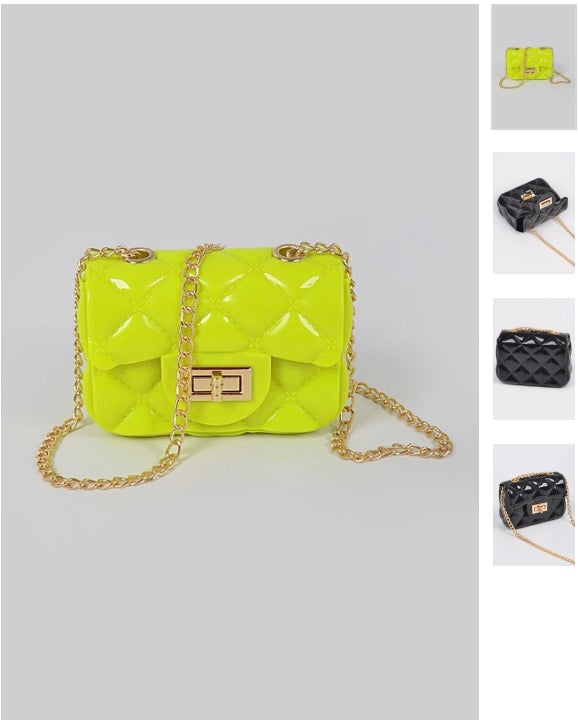 Night out Mini clutch (neon yellow)